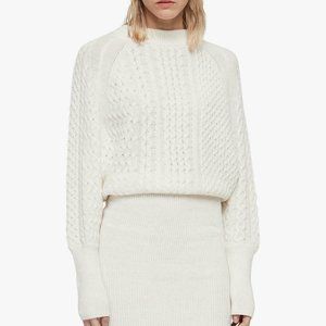 AllSaints Dilone Lambswool Cashmere Sweater Dress